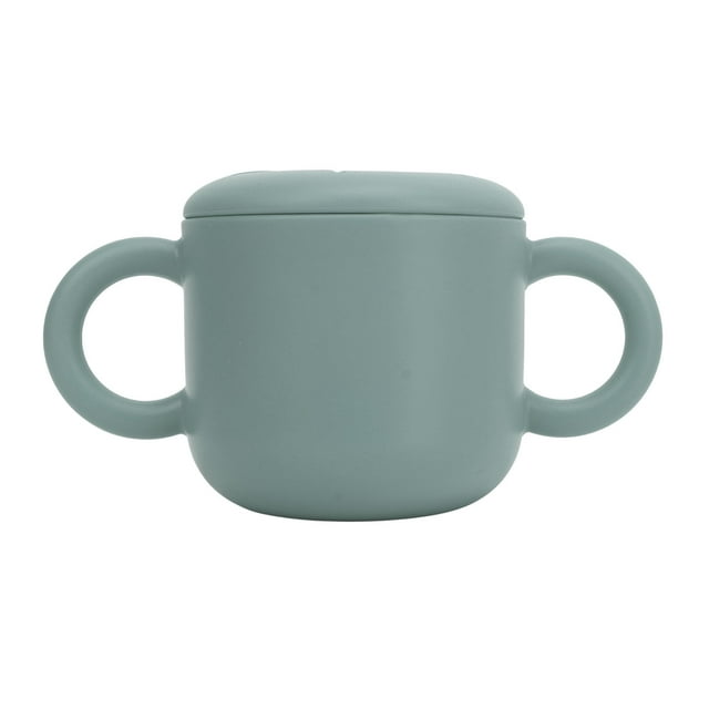 Taza Del Refrigerio Del Silicón, Diseño Amistoso Del Oído Del Doble Del Pote Del Refrigerio Del Bebé De 350ml Portátil Para Los Niños Para El Bebé