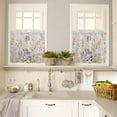thumbnail image 4 of Kitchen Curtains Valances, Flower Bird Plant Spring Summer Fall Floral Short Rod Pocket Valances for Windows for Bedroom, Bathroom, 1 Panel, 42" W x 12" L, 4 of 5