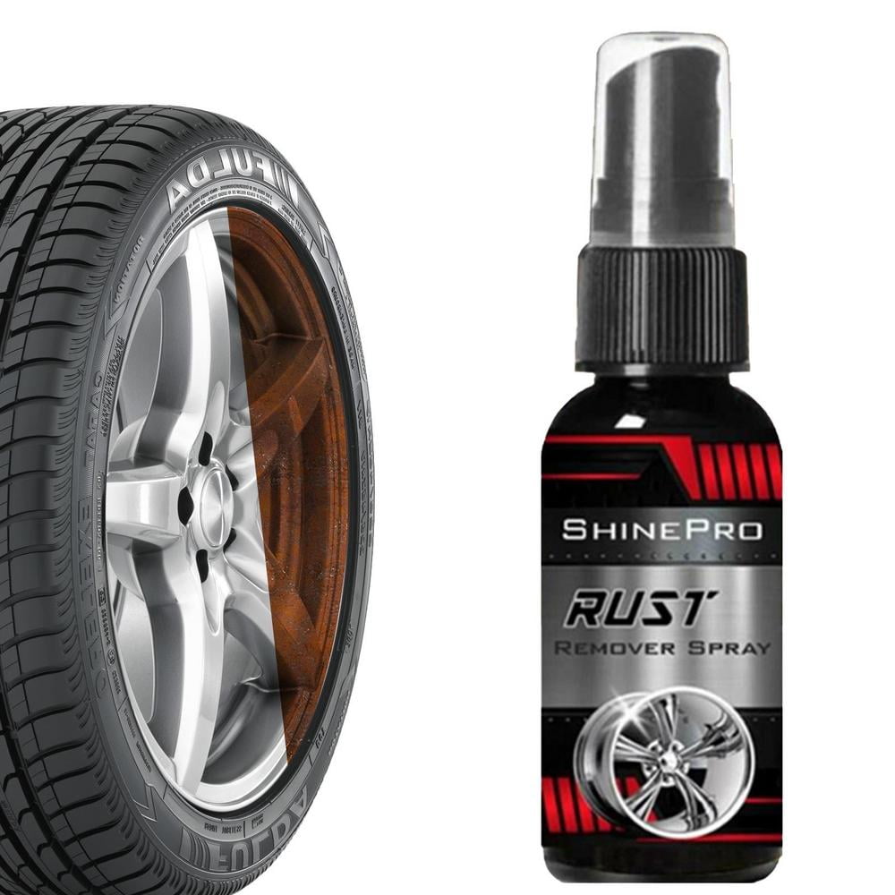 Chrome Wheel Cleaner Iron Fallout Derusting Spray Remove Metal Particles Rust Stain In Car