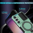 thumbnail image 3 of Pour Samsung Galaxy S24 Étui Compatible avec MagSafe PC+TPU Étui de Téléphone avec Couvercle d'Objectif, 3 of 5