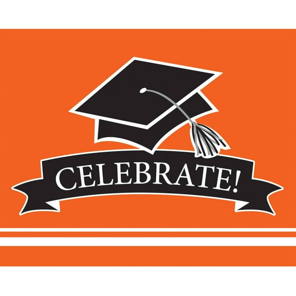 School Spirit Orange Invitations, 25pk