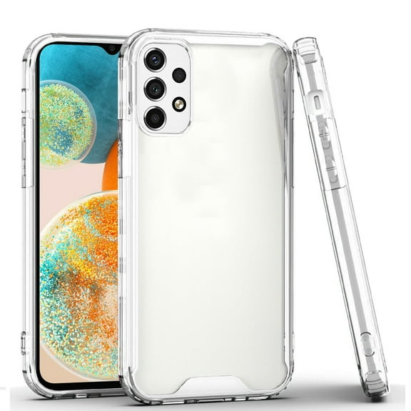 For Samsung Galaxy A23 5G Colored Shockproof Transparent Hard PC   Rubber TPU Hybrid Bumper Shell Slim Protective Cover ,Xpm Phone Case [ Clear ]