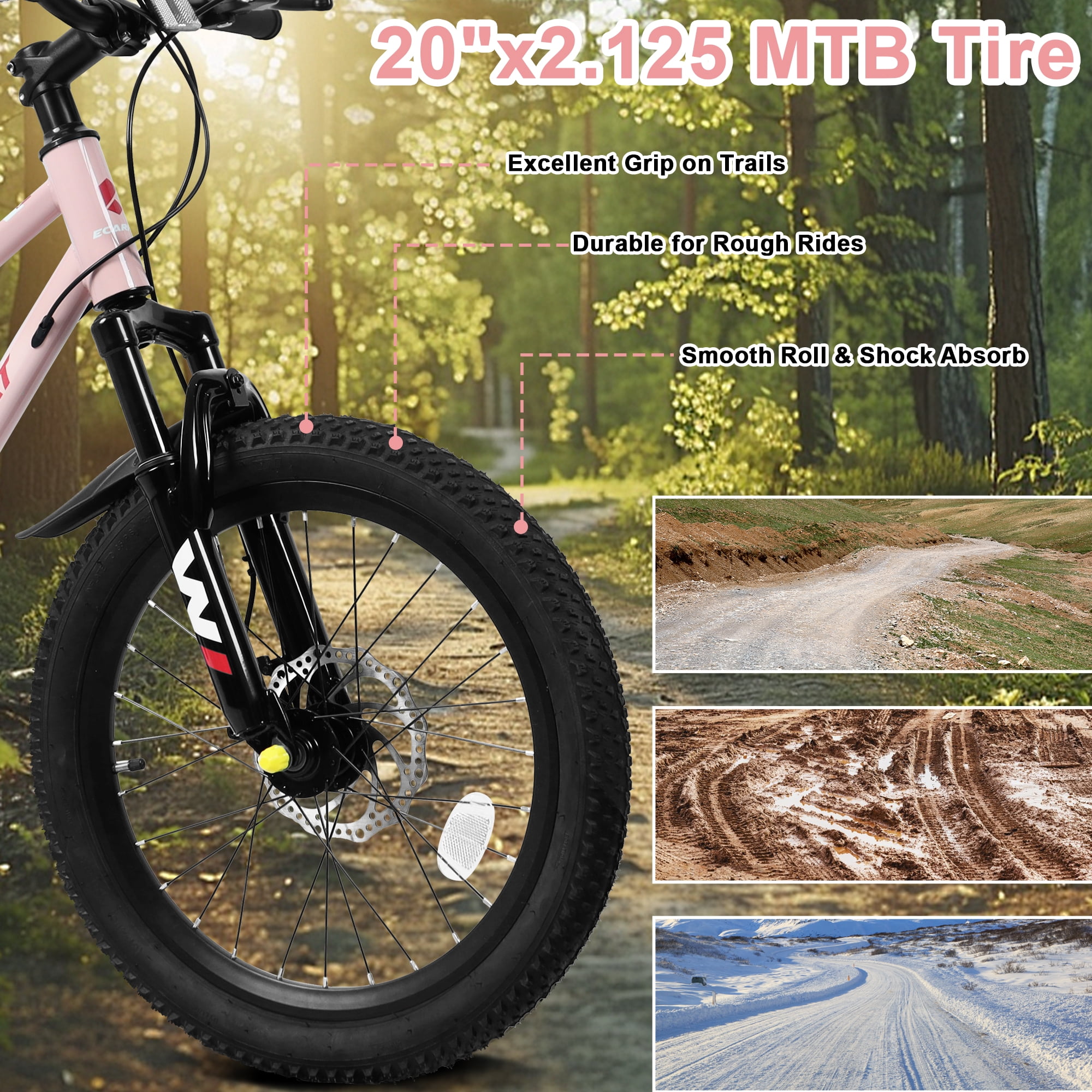 TheEshow 20 Inch Mountain Bikes
