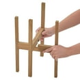 thumbnail image 3 of Mainstays 8 in Indoor Wood Plant Stand Brown, 3 of 8