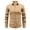 Khaki_006, variant on Domuza Men's Long Sleeve Button Up Stretch Dress Shirt Modern Slim Fit Wrinkle-Free Wedding Formal Shirts Yellow S