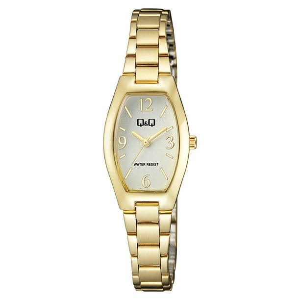 Reloj Q&Q Mujer Casual Analógico Dorado Q06A002Py