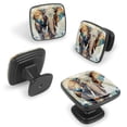 thumbnail image 2 of 4 Pcs Cabinet Handle Drawer Pulls Elephant Knobs with Screws Square Furniture Office Cabinet Knob Decoration, 2 of 7