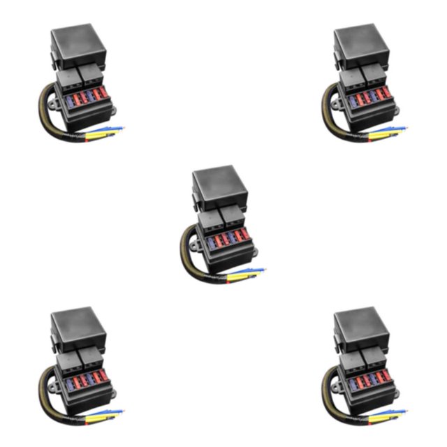 maskred Pre-Wired Fuse Relay Box Fuse And Relay Box Supplies 12V Fuse And Relay Box Block Fuse And Relay 5Set