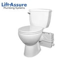 thumbnail image 3 of LIFT ASSURE * Over 1HP/800 Watts Macerating Toilet * Up-flush Pump System * American Round * DIY Basement Remodel, 3 of 7
