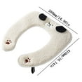 thumbnail image 2 of Zawou Blue Thickened Waterproof Toilet Seat Cushion for Winter Bathroom, Soft Plush Washable Panda Pattern Cover, Stretchable Household Comfort Pad for Family, 2 of 6