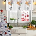 thumbnail image 5 of 2 Pack Valances for Window, Cute Deer Short Curtains for Kitchen Bedroom Living Room, Modern Abstract Oil Painting Aesthetic Rod Pocket Small Window Treatment Valance Drapes 60 x 18 Inch, 5 of 8