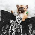 thumbnail image 3 of Yiaed Vintage Black white Plant skull Print Dog Blankets-Cat Blanket Washable for Couch Protection,Puppy Blanket, Soft Plush Reversible Throw Furniture Protector-Large, 3 of 8