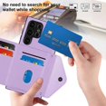 thumbnail image 4 of Leather Wallet Cover for Samsung Galaxy S24 Ultra 5G, Crossbody Case with Credit Card Holder Strap Lanyard 6.8inch, 4 of 4