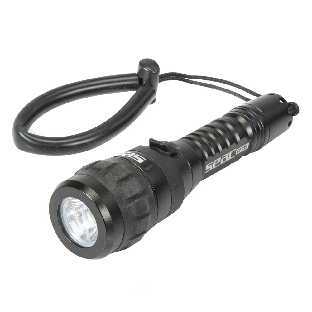 Seac R15, Scuba Dive Flashlight, 900 Lumens LED Torch Light, 0,66 lbs, USB Rechargeable