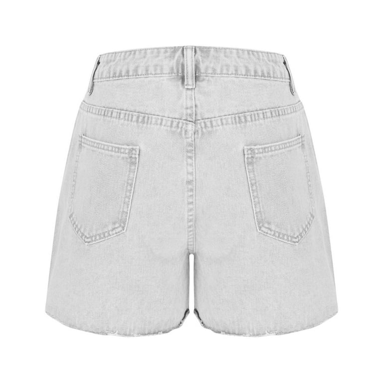 Women's High Waisted Denim Shorts Ultra Soft Stretch Fabric