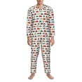 thumbnail image 3 of Lsque Artoon Car Pattern Long Sleeve Pajama Set for Men - Soft 2-Piece Sleepwear and Loungewear Set with Pockets, Comfy Nightwear-X-Large, 3 of 7