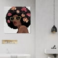 thumbnail image 2 of Wynwood Studio 'Flowers to Inspire Shades' Fashion and Glam Wall Art Canvas Print - Black, Pink, 12" x 12", 2 of 2