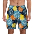 thumbnail image 2 of Picia Sunflowers pattern Mens Swim Trunks with Compression Liner Stretch Beach Shorts Quick Dry with Zipper Pockets No-Chafing Board Shorts-Medium, 2 of 9