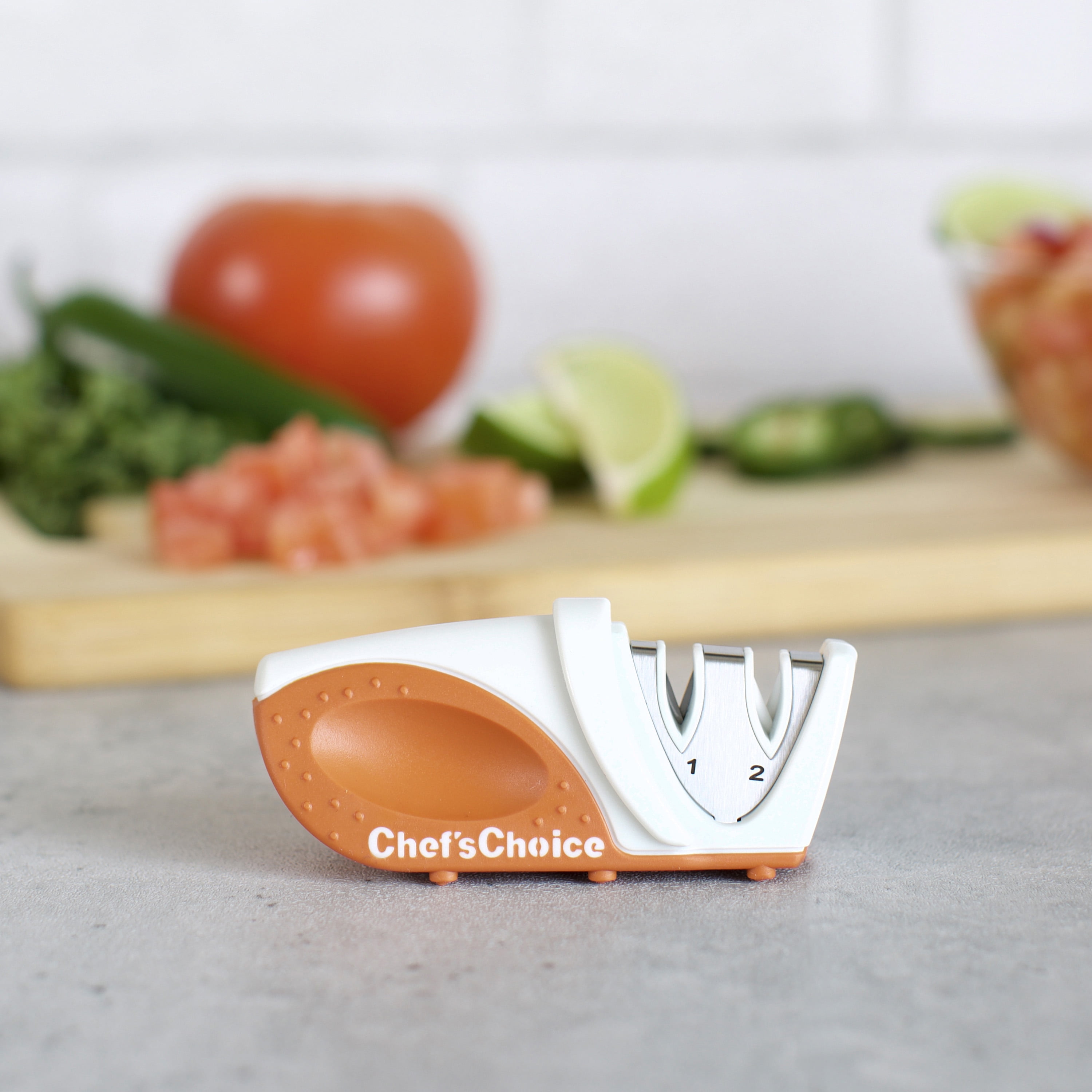  Chef Craft Select Roller Style Knife Sharpener, 2 inches in  length, White: Home & Kitchen