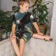thumbnail image 4 of Fotbe Forest River Bald Eagle Pijama Estampada de 2 Piezas para Niños – Ropa de Dormir de Manga Corta Cómoda para Niños y Niñas, Camiseta y Shorts de Algodón-Small, 4 of 6