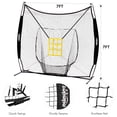 thumbnail image 4 of Zupapa 7'x7' DLX Baseball Softball Practice Net Tee Caddy 12 Pack Baseballs, 4 of 8