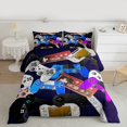 thumbnail image 2 of Manfei Modern Gamepad Lovers Full Size Comforter Sets,Game Gaming Bedding Comforter Set,Colorful Console Bedding Sets For Boys Kids,Ultra Soft Home Decor Reversible,3-Piece, 2 of 8