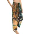 thumbnail image 2 of Daiia Seasonal Tree Reflection Women's Sleep Pant with Pockets and Drawstring,Pajama Pants-Medium, 2 of 9