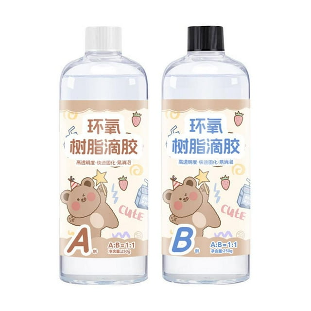 Liquid Resin Glue Childrens DIY Mold Adhesive Epoxy Resin AB Adhesive Lot P4