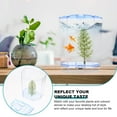 thumbnail image 4 of RUNROTOO Blue Plastic Home Small Fish Tank for Storage Aquarium Decor with DIY Micro Landscape Size 10.5 x 8 x 6.5 Inches, 4 of 8