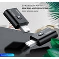 thumbnail image 2 of DPTALR USB Bluetooth 5.0 Audio Transmitter-Receiver Adapter 3.5mm for TV PC Car AUX US, 2 of 9