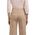 thumbnail image 6 of Martha Stewart Women's Wide Leg Pintuck Pant, High-Rise Soft Stretch Denim & Twill Trouser with Front Seam Detail, 6 of 7