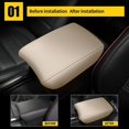 thumbnail image 2 of Cubiertas Beige para Reposabrazos de Consola AOMSAZTO para CRV Honda 2017-2022, Almohadilla de Consola de Cuero, 2 of 7