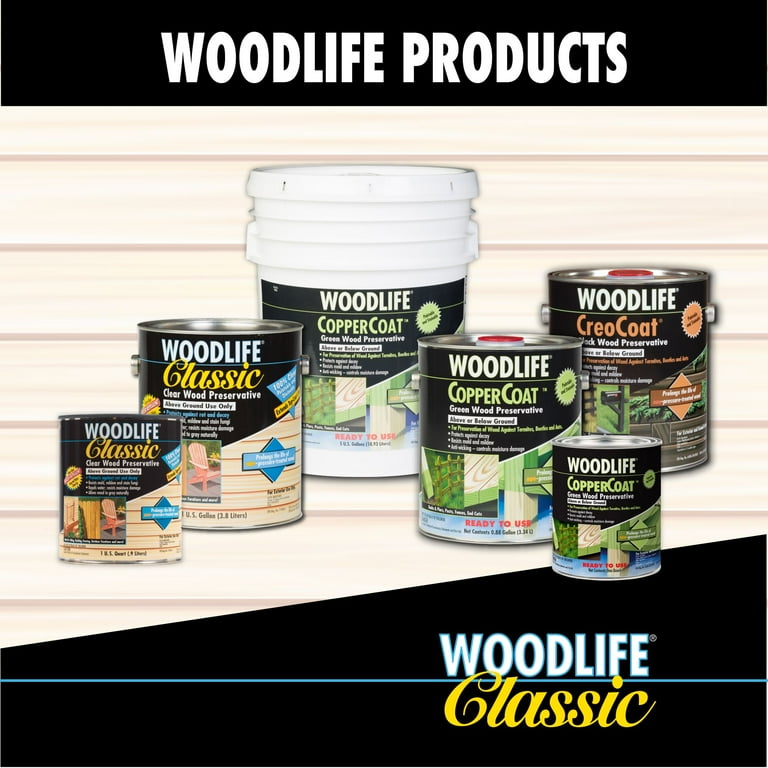 4 Pack, Clear, Wolman Woodlife Classic Exterior Wood Preservative