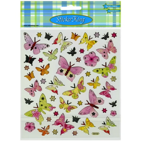 Multicolored Stickers-Batik Butterflies | Walmart Canada