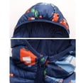 thumbnail image 4 of Baby Boy Coat Kids Hoodie Puffer Jacket Thick Warm Winter Coat, 4 of 6