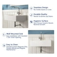thumbnail image 6 of DeerValley DV-1WS0127 23" x 18" White Rectangular Vitreous China Wall Mount Bathroom Sink with Overflow, 6 of 10