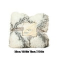 thumbnail image 3 of chaungfeng 70x50CM Small Decorative Extra Soft Faux Fur Throw Blanket, Reversible Fuzzy Lightweight Long Hair Shaggy Blanket, Microfiber Fur Blanket for Couch Sofa Bed, 3 of 6
