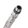 thumbnail image 6 of Uxcell 24" Faucet Supply Line Connectors, G3/8 Female x M10 Male Braided 304 Stainless Steel Water Supply Hose, 2 Pack, 6 of 7