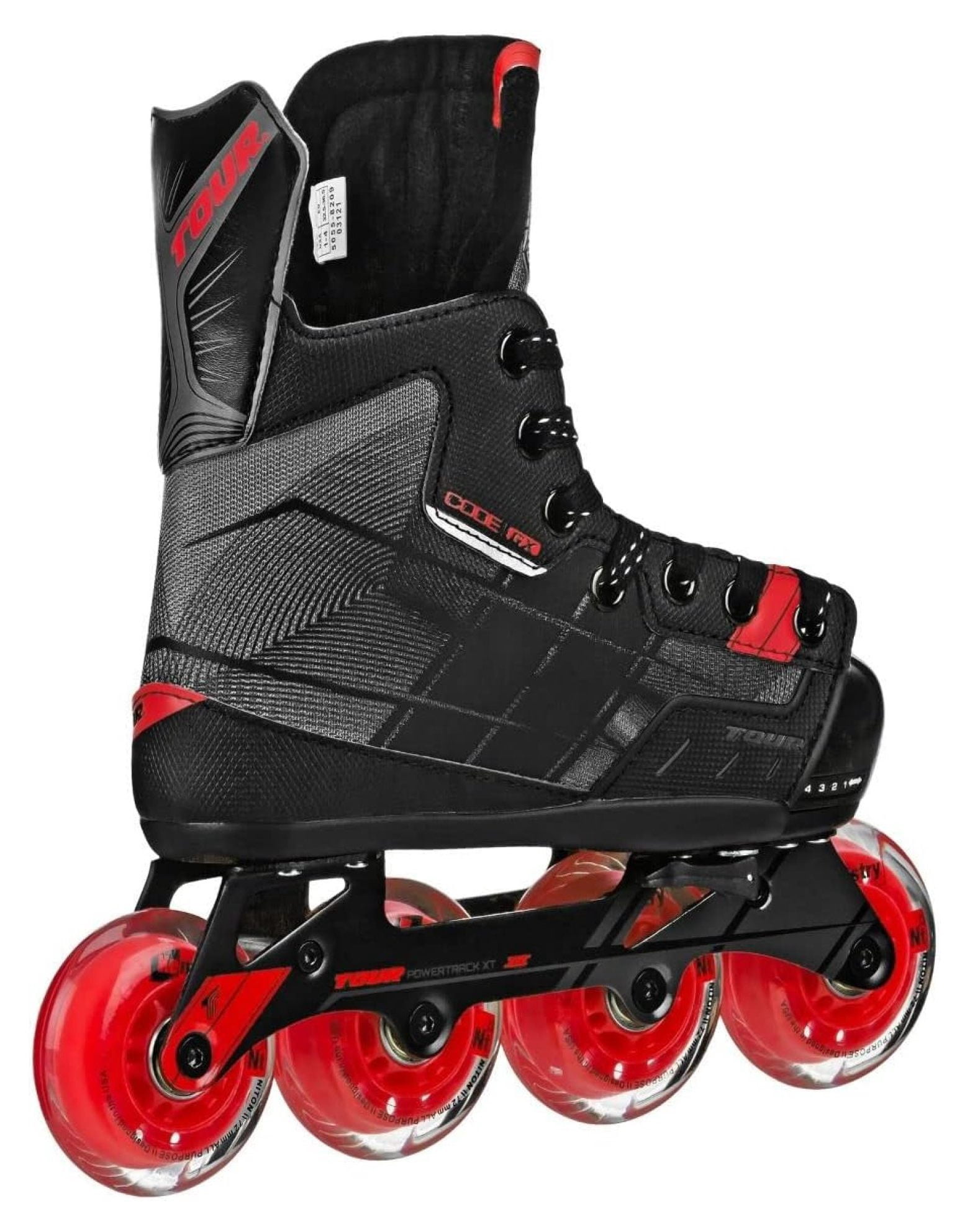 Unisex Code GX Adjustable Hockey Skate, Youth, Black, 11J-1 M US
