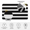 thumbnail image 3 of Black Striped Door Mat Indoor Outdoor, Modern Simple Monochrome Geometric White Non Slip Welcome Mat with Rubber Backing, Absorbent Fabric Front Door Mats Entryway Rug for Home Patio Entrance 16"x24", 3 of 9