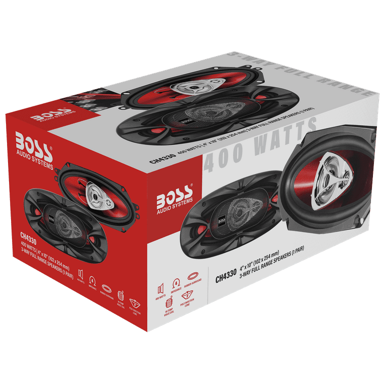 BOSS BOSS Audio Systems NX654 Onyx 6.5 Inch 400 Watt 4-Way 4 Ohm Full