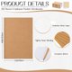 thumbnail image 2 of Cuaderno de bolsillo Kisston, 50 unidades, con bolígrafos de bambú, color marrón, 2 of 7