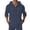 Navy, variant on ZUKMRJPC Mens Cotton Linen Button Down Hoodies Long Sleeve Solid Color Casual Hoodies Lightweight Summer Beach Shirts with Pocket