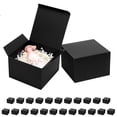 thumbnail image 1 of Cajas de regalo Mcfleet de cartón negras de 15 x 15 x 10 cm, 25 unidades, 1 of 7