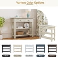 thumbnail image 4 of Hallway Console Table, Retro Console Table, Entryway Table Display Shelf With 2 Drawers And 2-Tier Open Storage Shelf For Entryway Dining Room, Living Room, Home, 4 of 9