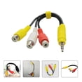thumbnail image 4 of LOVEVER 4pcs AV Audio Splitter RCA Cable Extension Cable 3-way Splitter Audio Adapter, 4 of 7