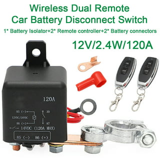 Remote Battery Isolator Switch, Dc12v 120a/200a Anti-theft Upgrade