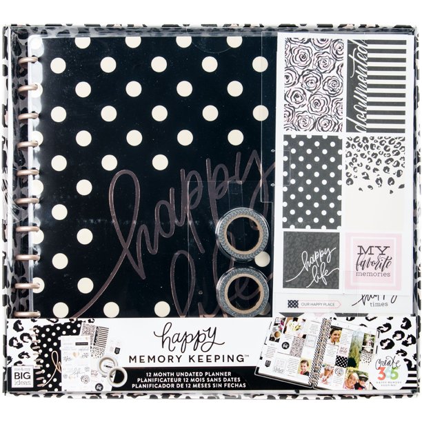 Happy Planner 12 Month Big Planner Box Kit Happy Life Walmart 