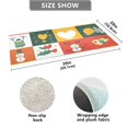 thumbnail image 3 of Christmas Snowmen Squares Bathroom Rug 39x20 Non Slip Quick Dry Washable Bathroom Mats for Bedroom Living Room Kitchen, 3 of 7