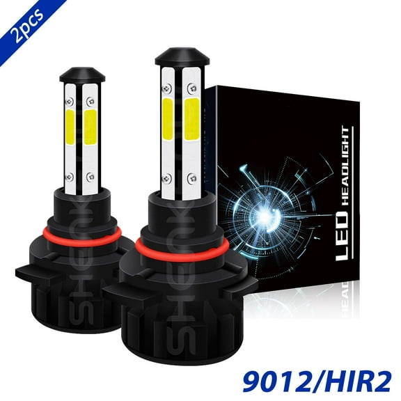 Obndvu 9012 High/Low Beam for Chrysler 200 2011-2015 LED Headlight Bulbs White 6000K 2pcs